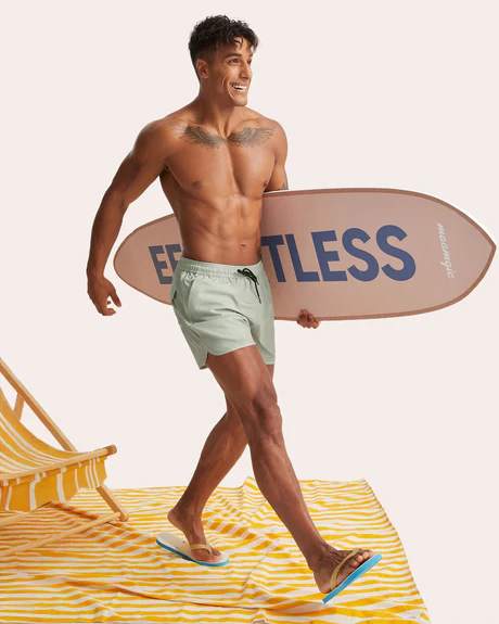 RETRO 70S COMFY SWIM TRUNKS