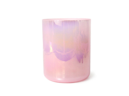 Pink Collection The Glazed Rainbow Iridescent Lacquer Crystal Singing Bowl