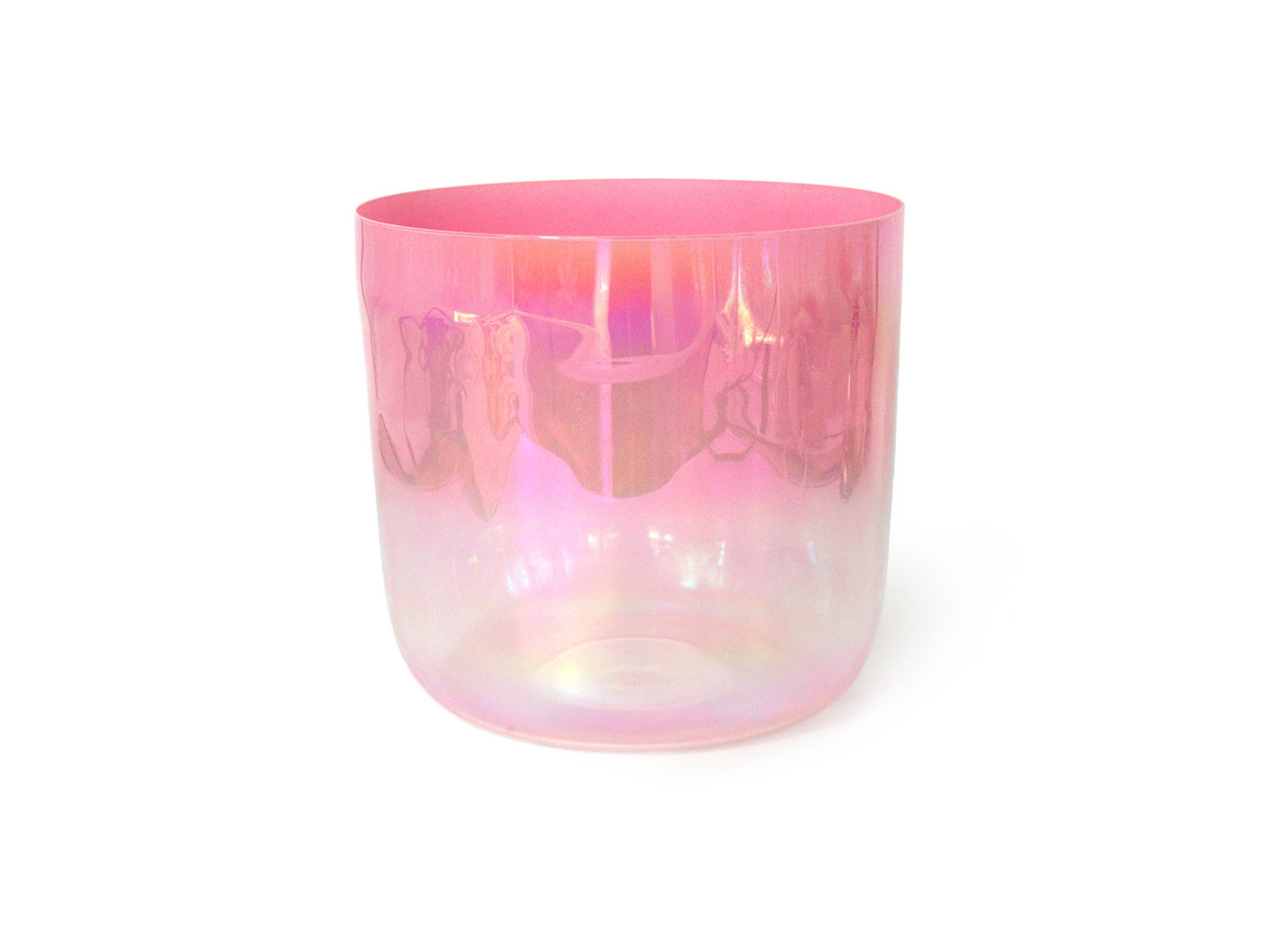 Pink Collection The Glazed Rainbow Iridescent Lacquer Crystal Singing Bowl