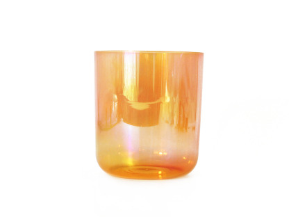 Orange Collection The Glazed Rainbow Iridescent Lacquer Crystal Singing Bowl