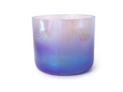 Purple Collection The Glazed Rainbow Iridescent Lacquer Crystal Singing Bowl