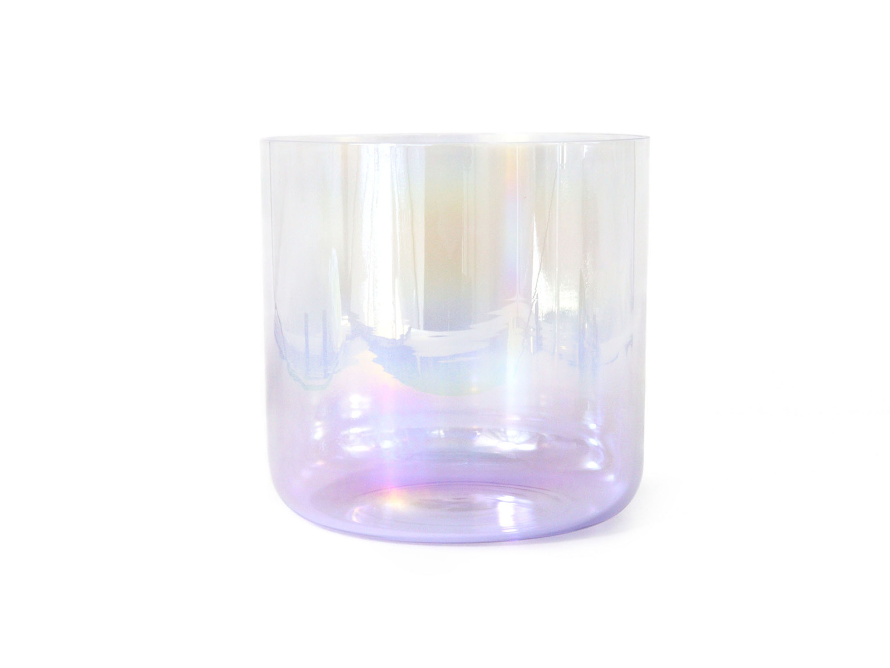 Purple Collection The Glazed Rainbow Iridescent Lacquer Crystal Singing Bowl