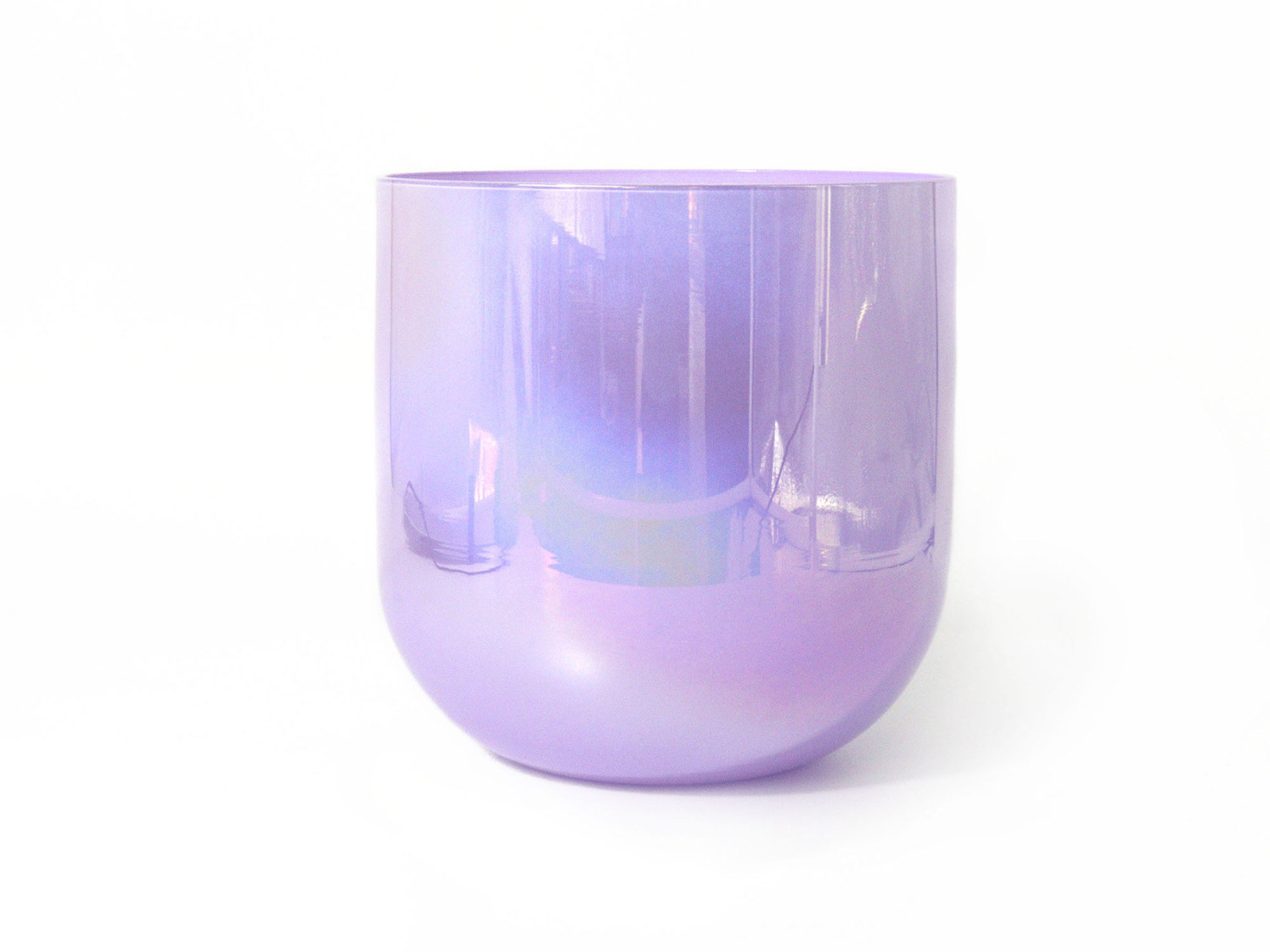Purple Collection The Glazed Rainbow Iridescent Lacquer Crystal Singing Bowl