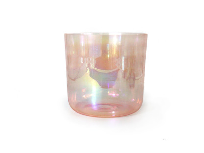 Pink Collection Ⅱ The Glazed Rainbow Iridescent Lacquer Crystal Singing Bowl