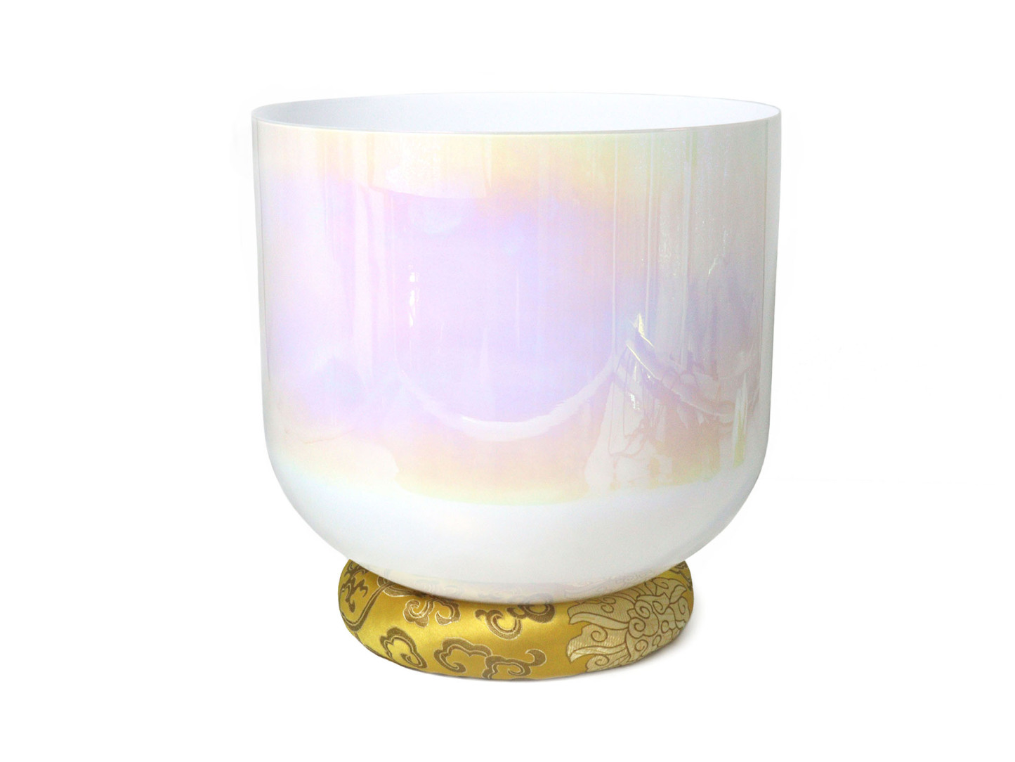 Pearlescent White Crystal Singing Bowl