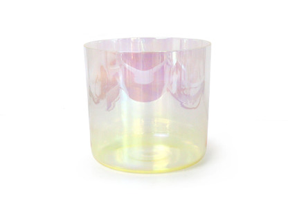 Yellow Collection The Glazed Rainbow Iridescent Lacquer Crystal Singing Bowl