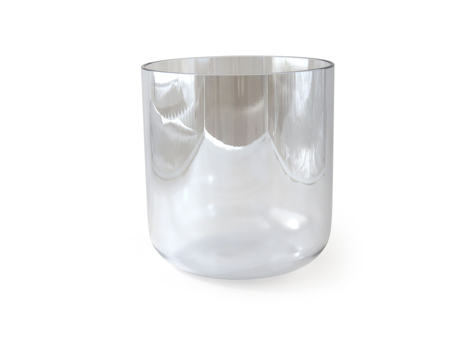 Grey Clear Crystal Singing Bowl