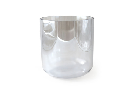 Grey Clear Crystal Singing Bowl