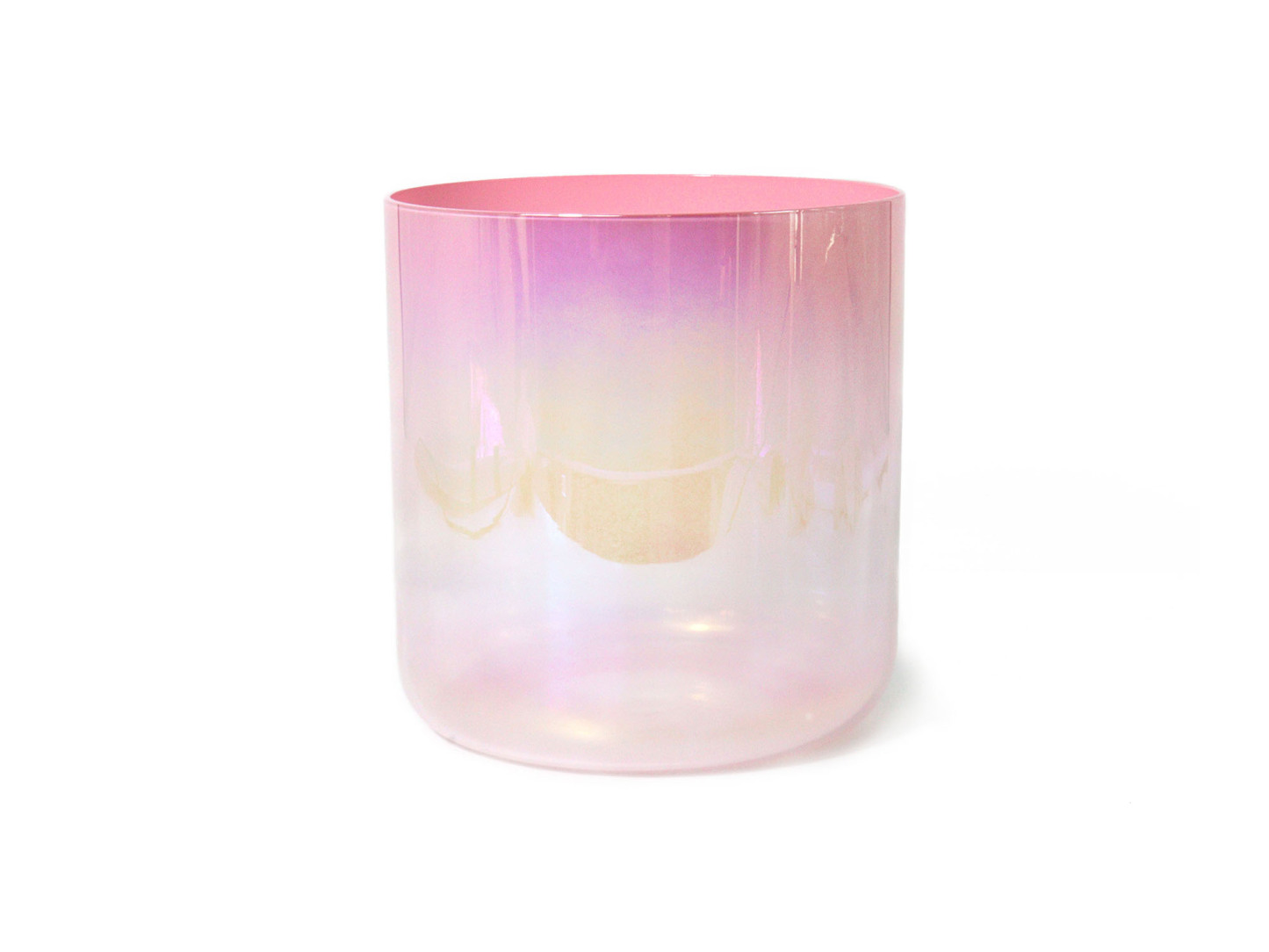Pink Collection Ⅱ The Glazed Rainbow Iridescent Lacquer Crystal Singing Bowl