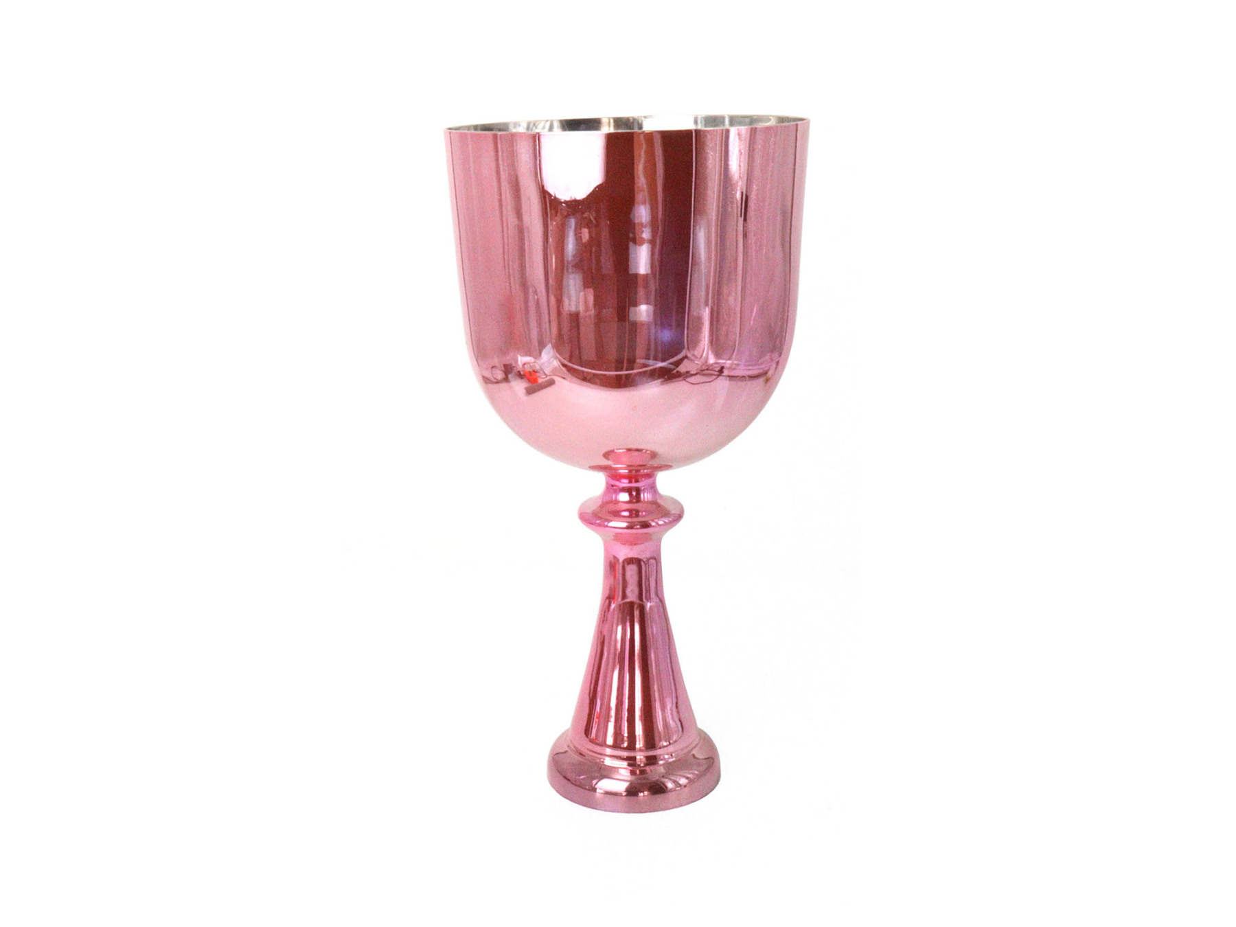 Pink Gradient Handheld Alchemy Crystal Singing Bowl (Chalice Style)