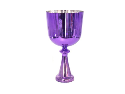 Purple Handheld Alchemy Crystal Singing Bowl (Chalice Style)