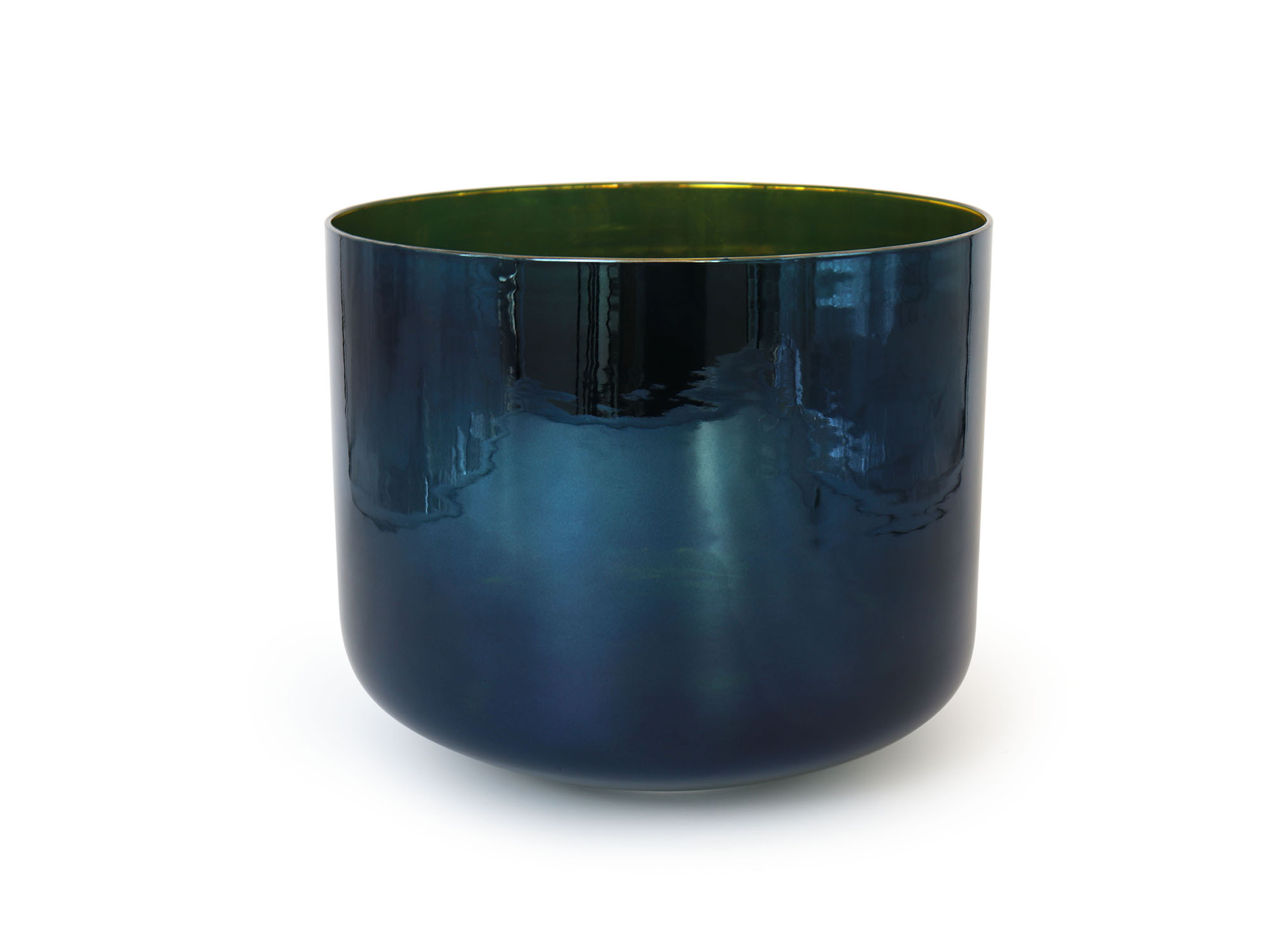 The Mirror-Sheen Iridescent Lacquer Crystal Singing Bowl