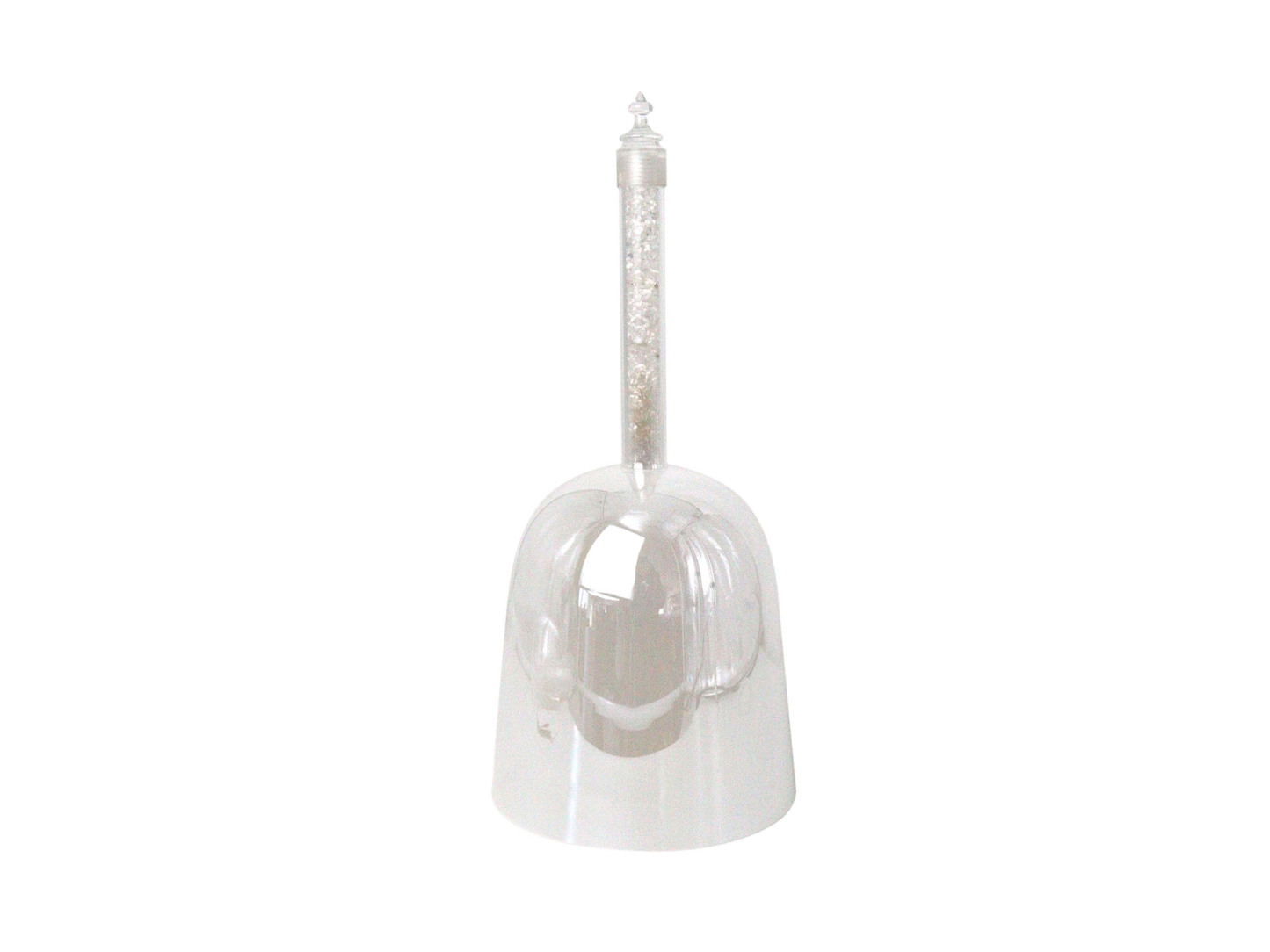 Handheld Crystal Singing Bowl with Polished Jade Handle – Practitioner Series II