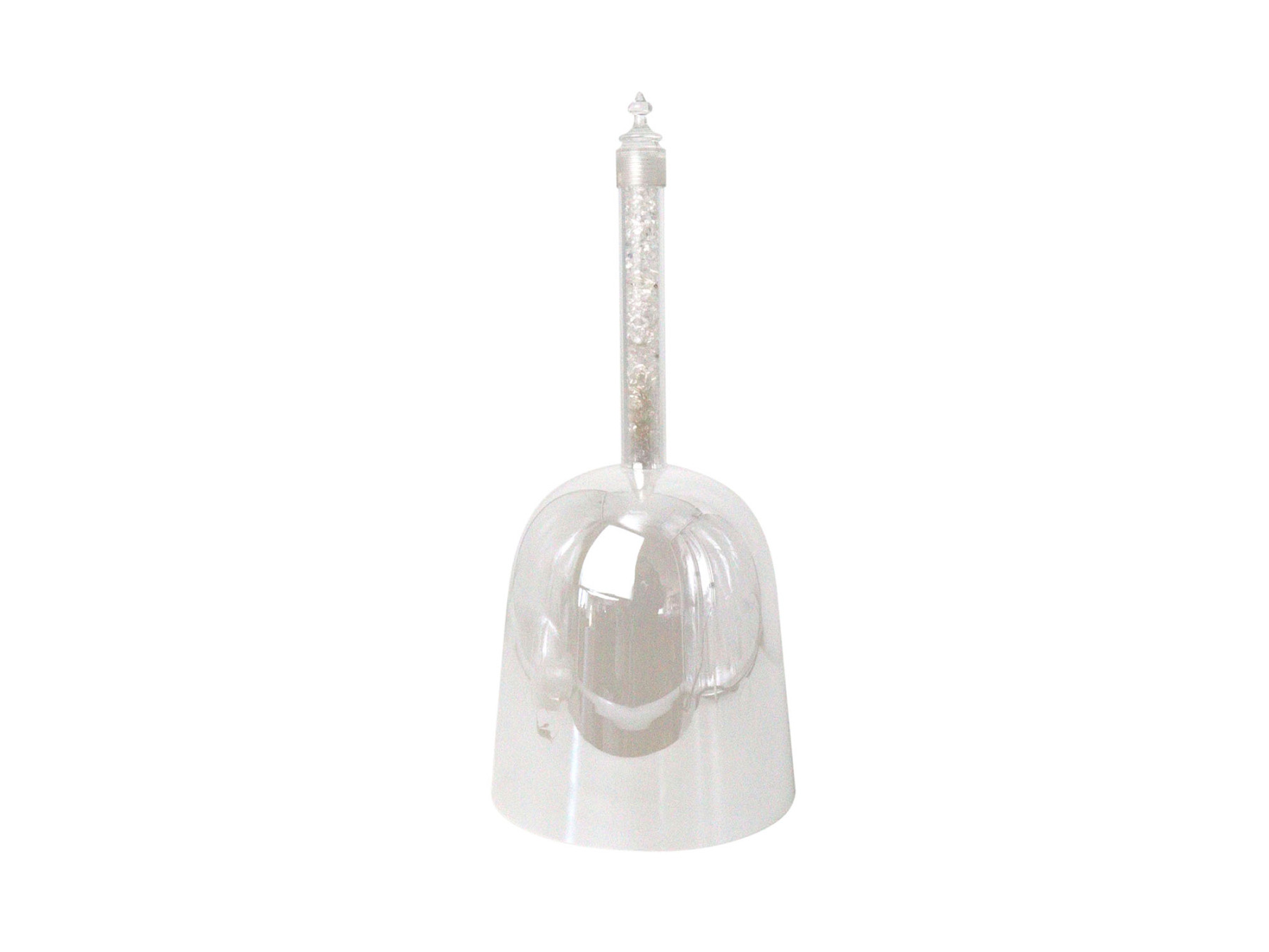 Handheld Crystal Singing Bowl with Polished Jade Handle – Practitioner Series II