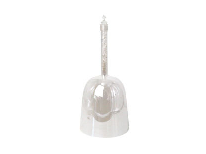 Handheld Crystal Singing Bowl with Polished Jade Handle – Practitioner Series II
