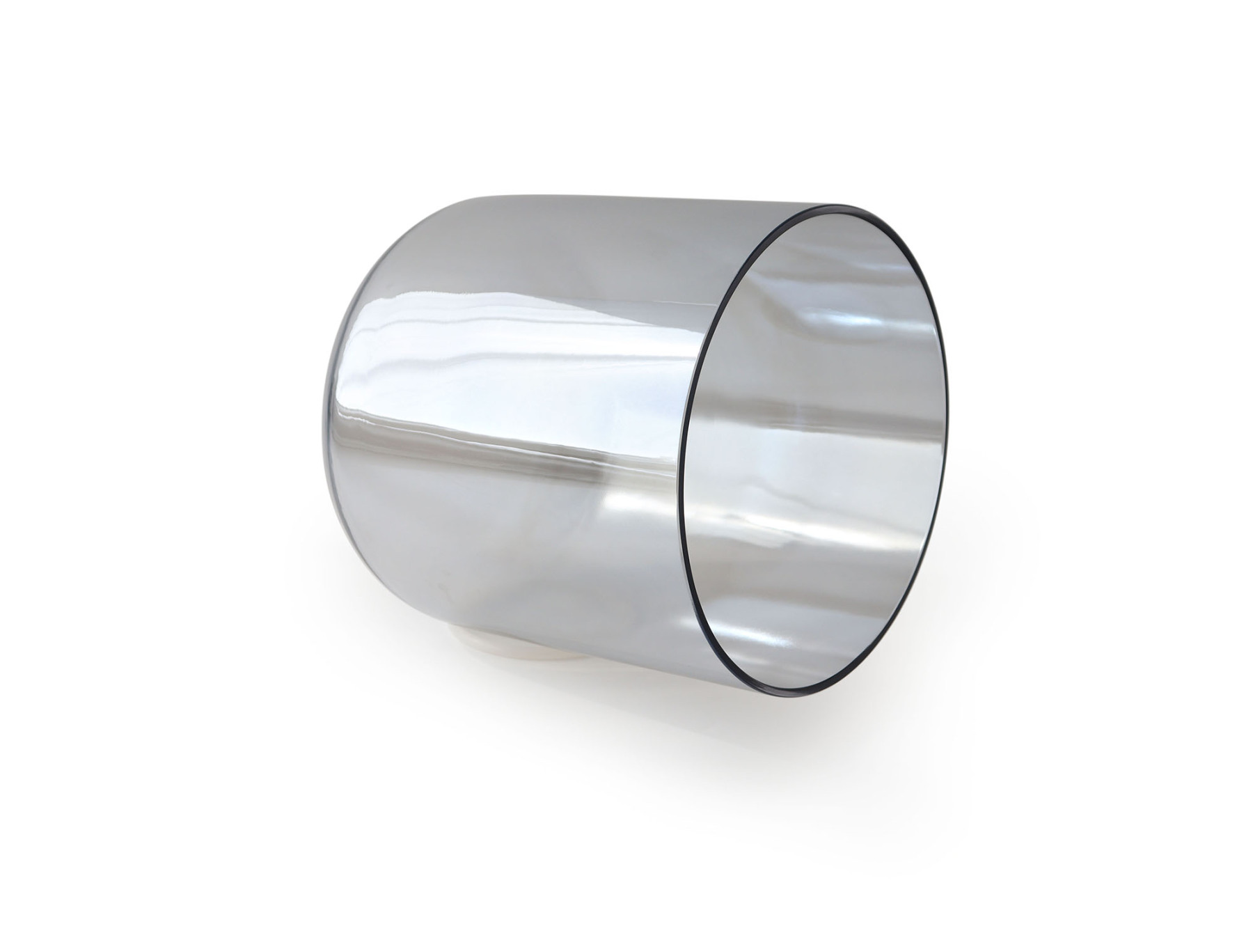 Grey Clear Crystal Singing Bowl