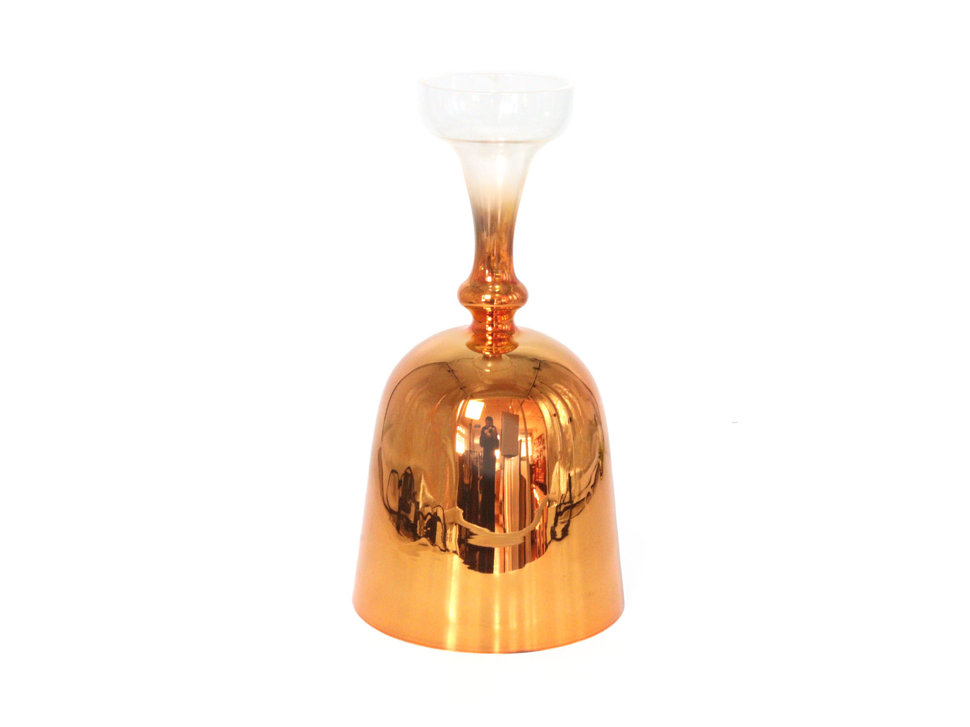 Orange Gradient Handheld Alchemy Crystal Singing Bowl (Chalice Style)