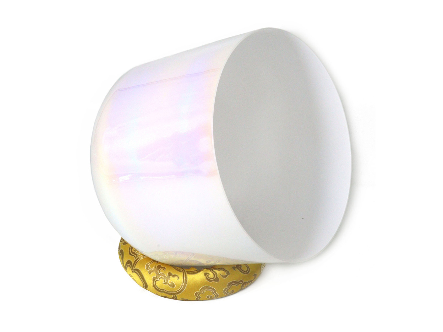 Pearlescent White Crystal Singing Bowl