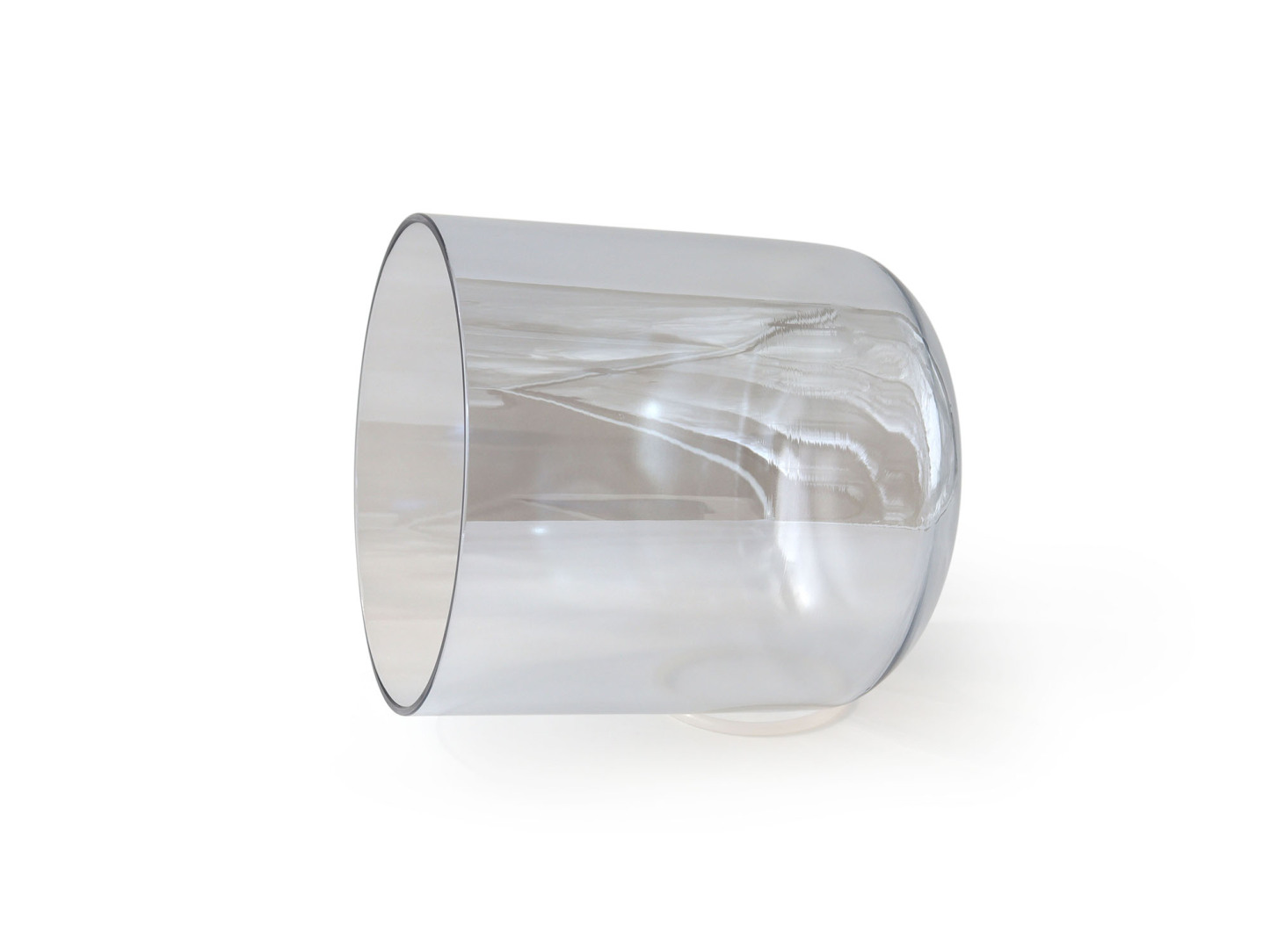 Grey Clear Crystal Singing Bowl