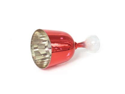 Red Gradient Handheld Alchemy Crystal Singing Bowl (Chalice Style)