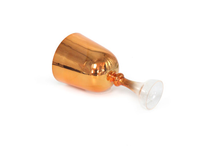Orange Gradient Handheld Alchemy Crystal Singing Bowl (Chalice Style)