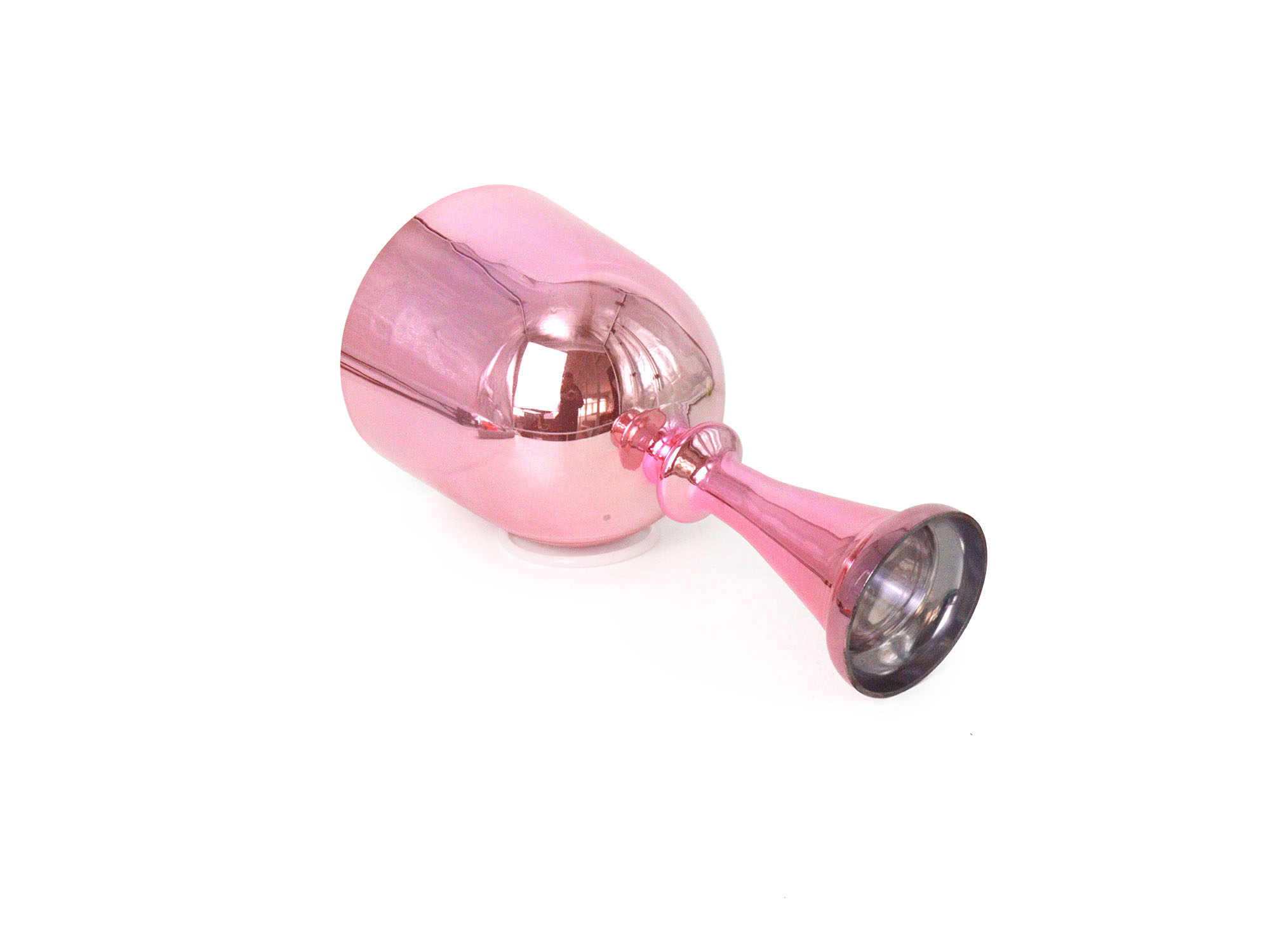 Pink Gradient Handheld Alchemy Crystal Singing Bowl (Chalice Style)