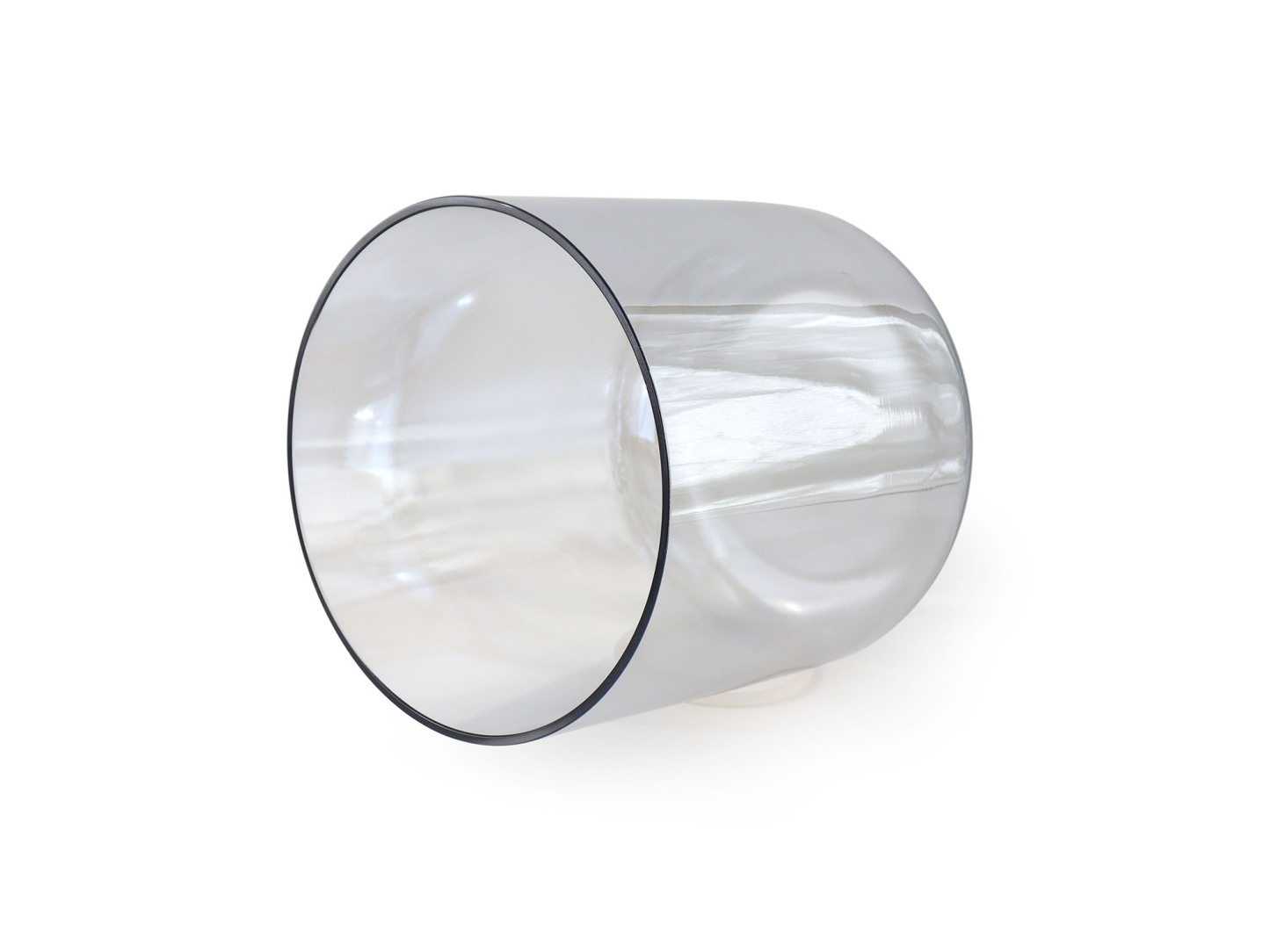 Grey Clear Crystal Singing Bowl