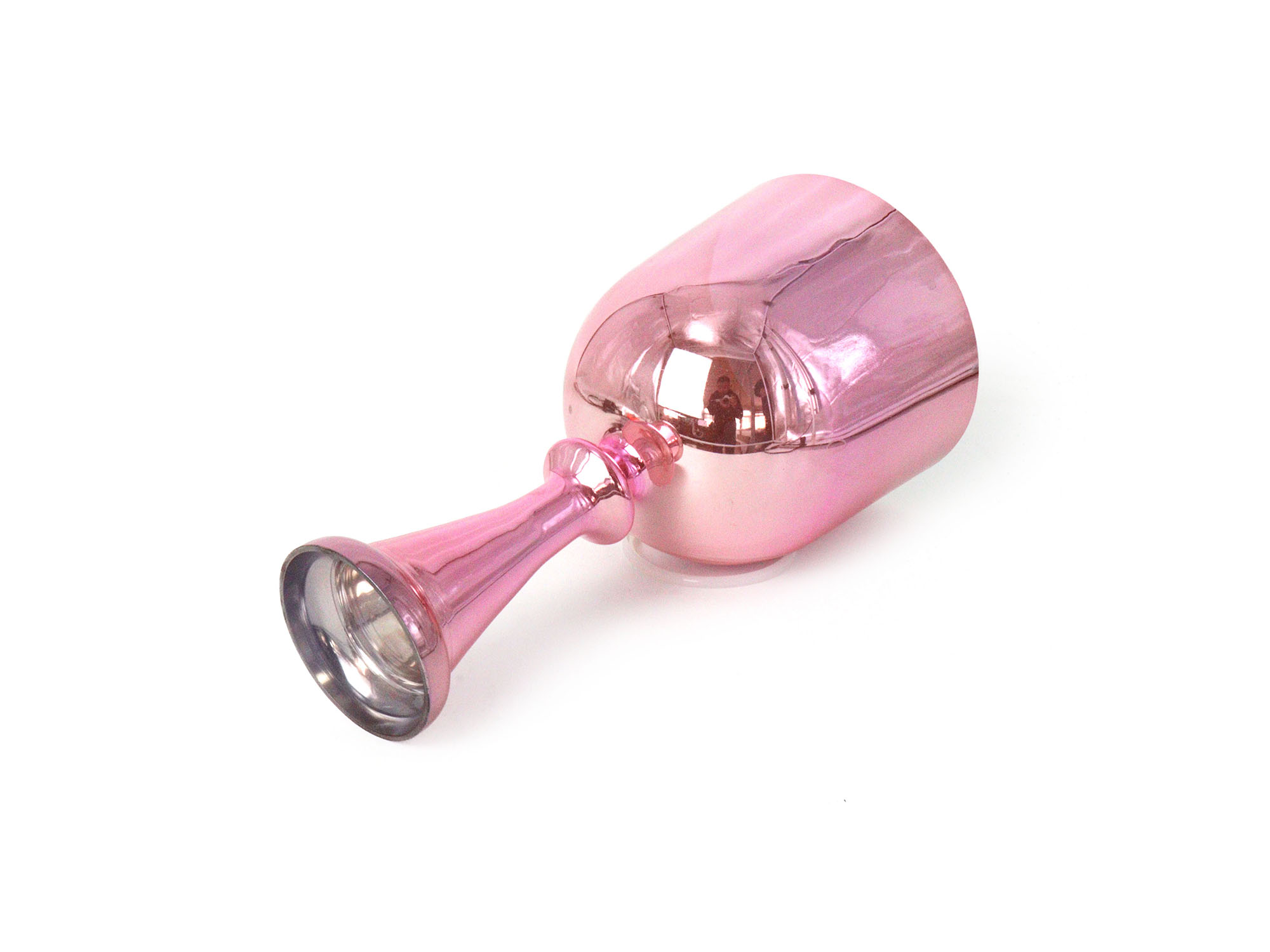 Pink Gradient Handheld Alchemy Crystal Singing Bowl (Chalice Style)
