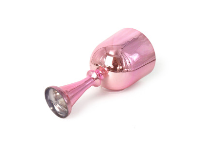 Pink Gradient Handheld Alchemy Crystal Singing Bowl (Chalice Style)