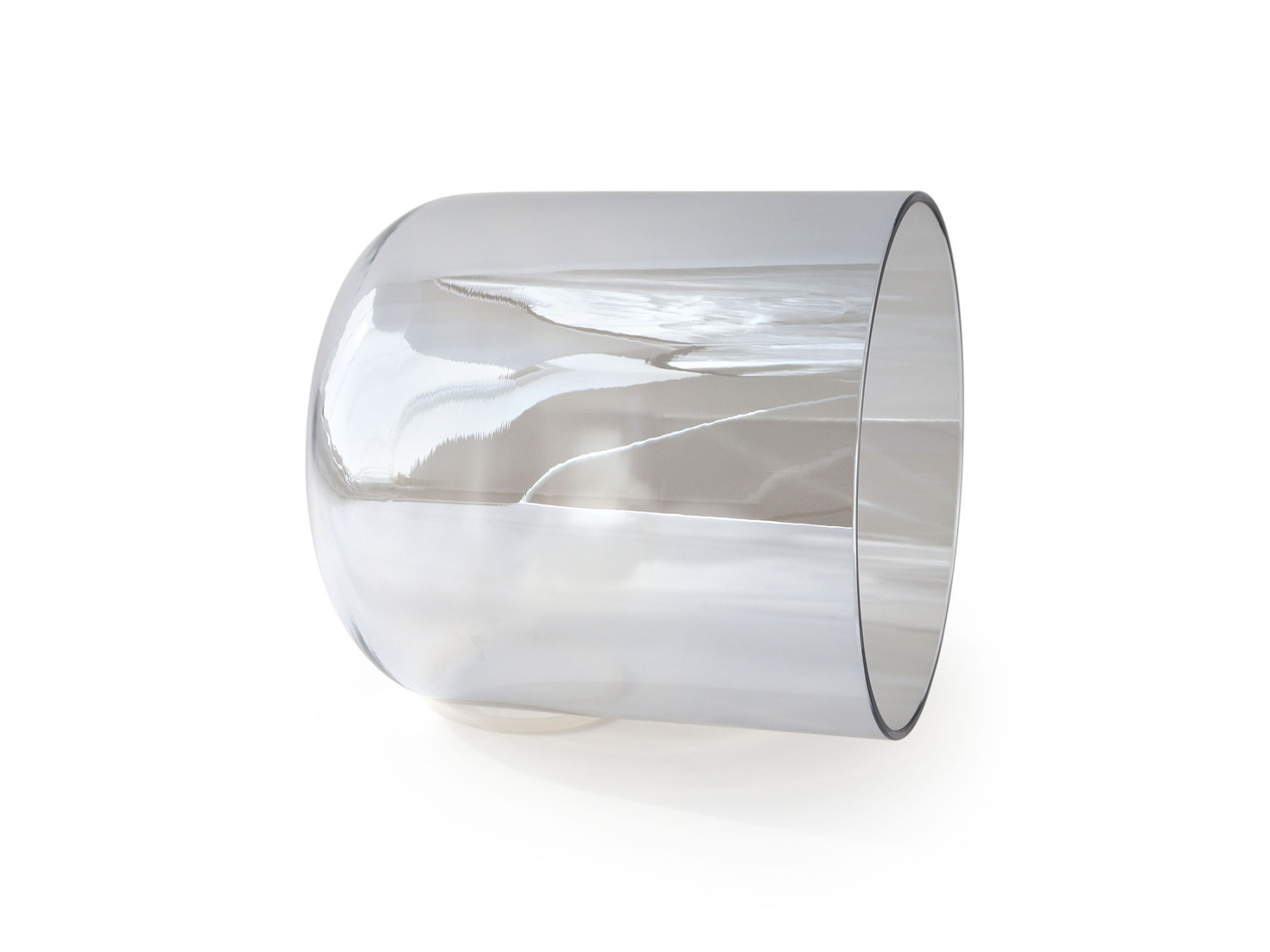 Grey Clear Crystal Singing Bowl