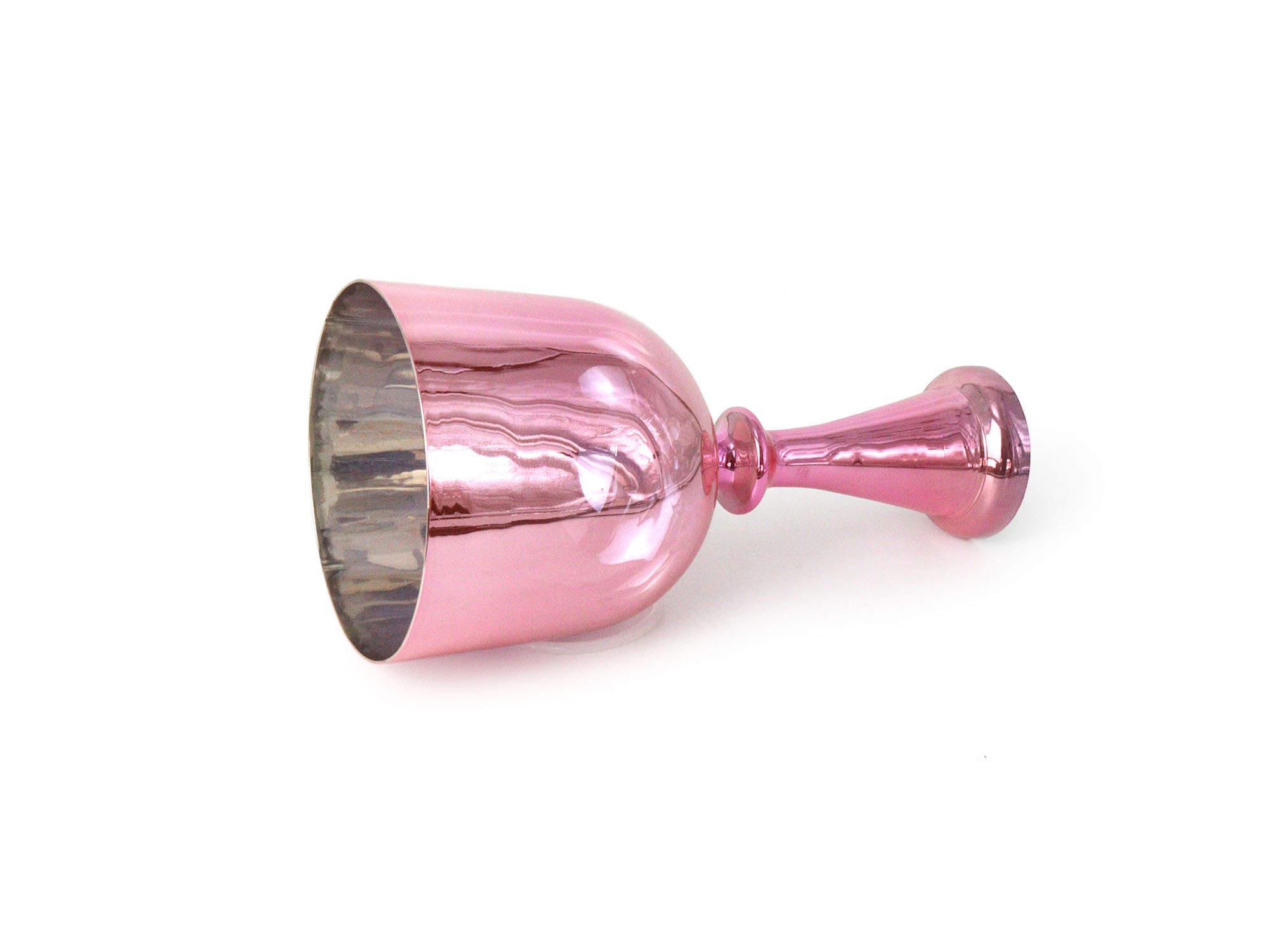 Pink Gradient Handheld Alchemy Crystal Singing Bowl (Chalice Style)