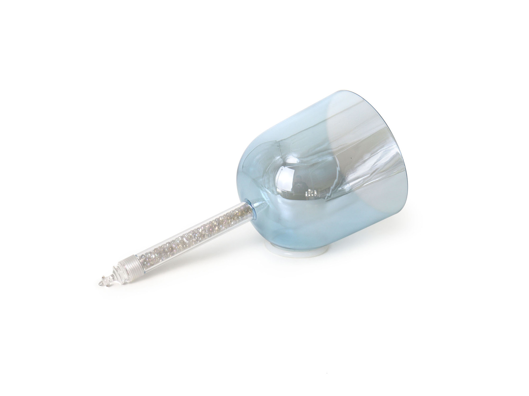 Handheld Crystal Singing Bowl with Polished Jade Handle – Practitioner Series