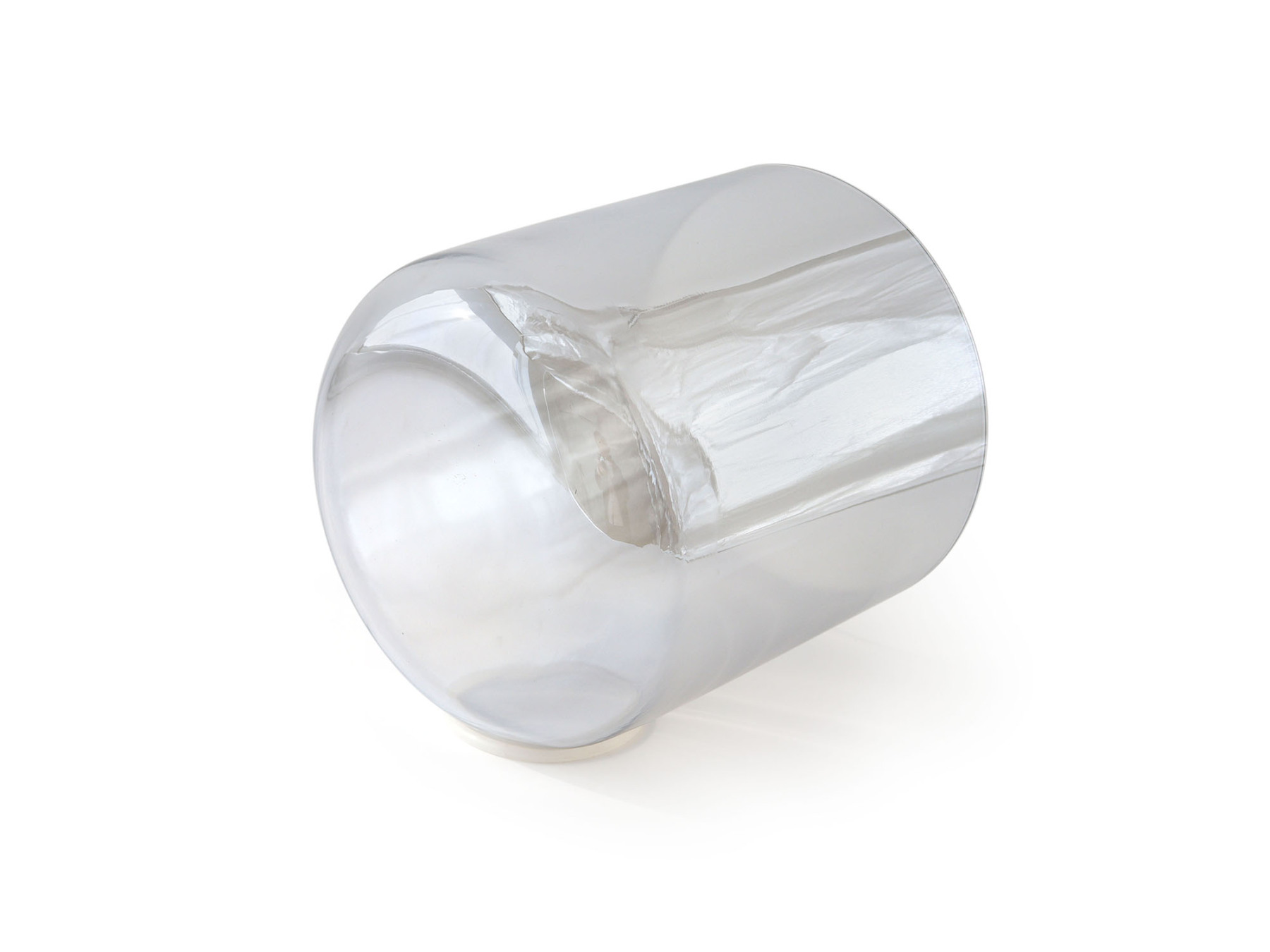 Grey Clear Crystal Singing Bowl