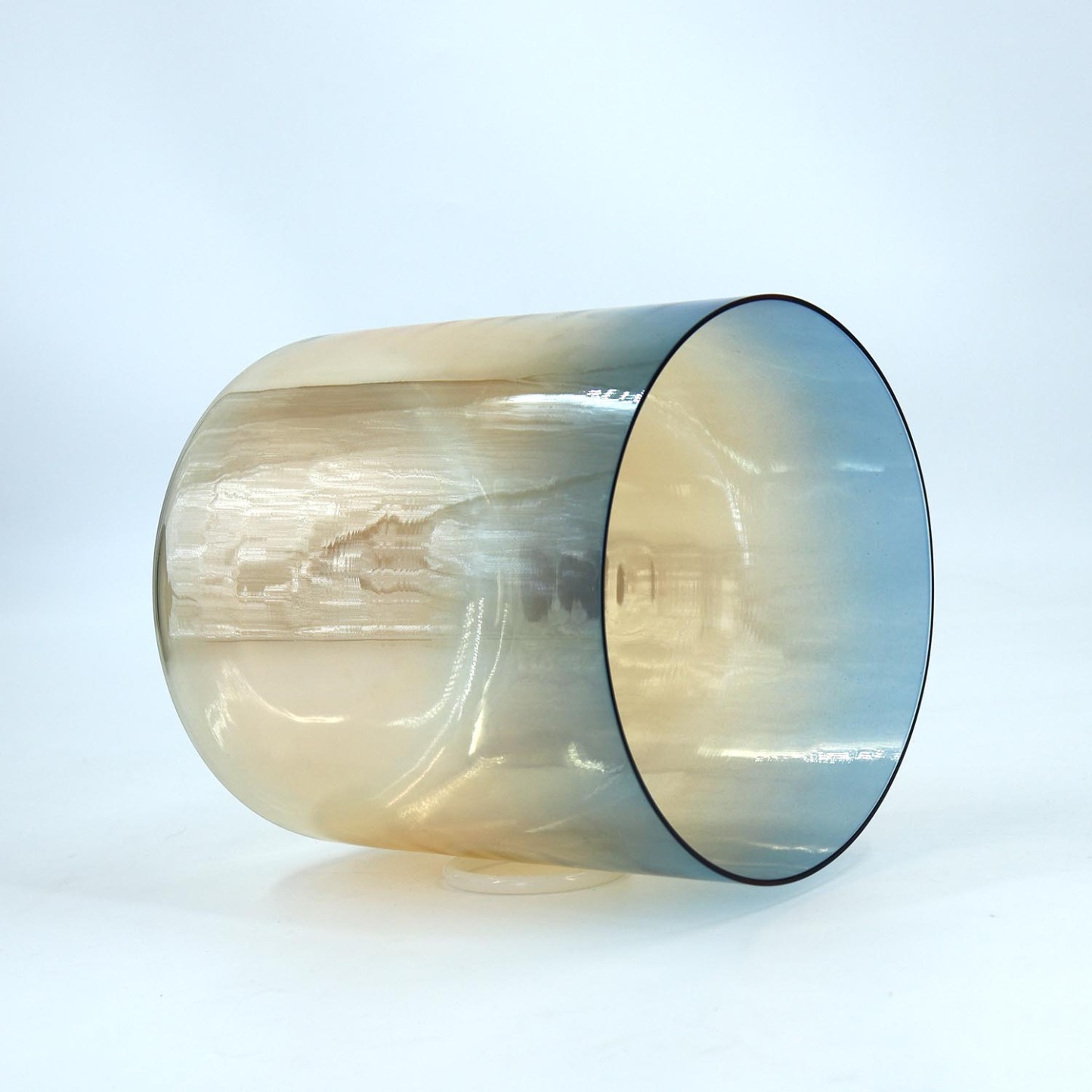 Champagne The Glazed Rainbow Iridescent Lacquer Crystal Singing Bowl