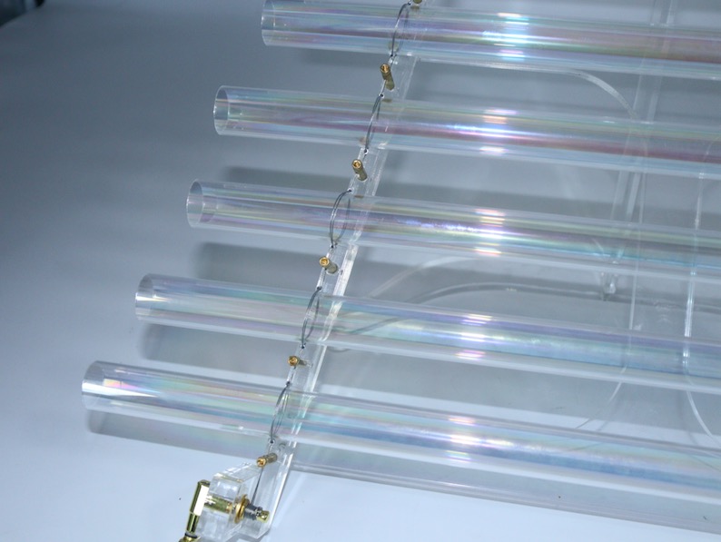 Aurora-Colored Crystal Harp