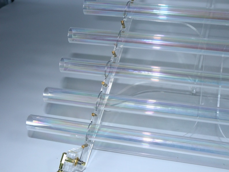Aurora-Colored Crystal Harp