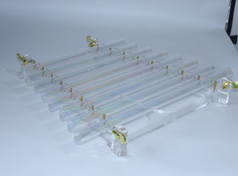 Aurora-Colored Crystal Harp