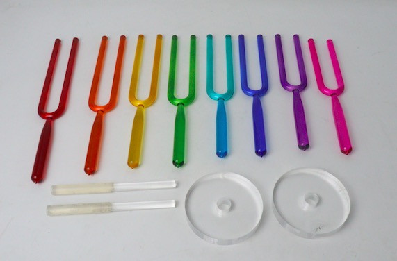 Premium Crystal Tuning Fork Set