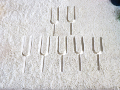 Premium Crystal Tuning Fork Set