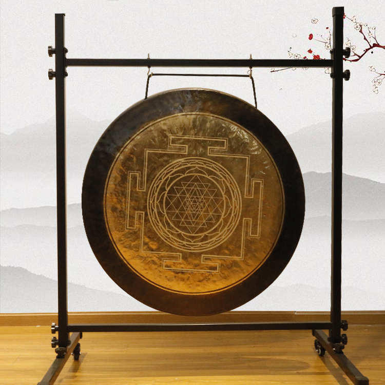 Engraved Sacred Geometry Gong