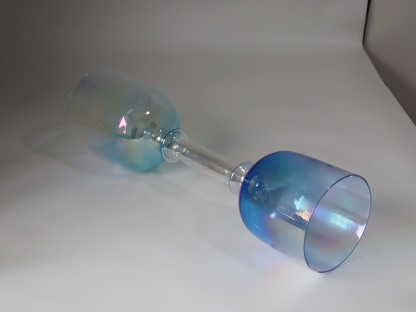 Premium Iridescent Lacquer Double-Headed Chalice Crystal Singing Bowl (Practitioner)