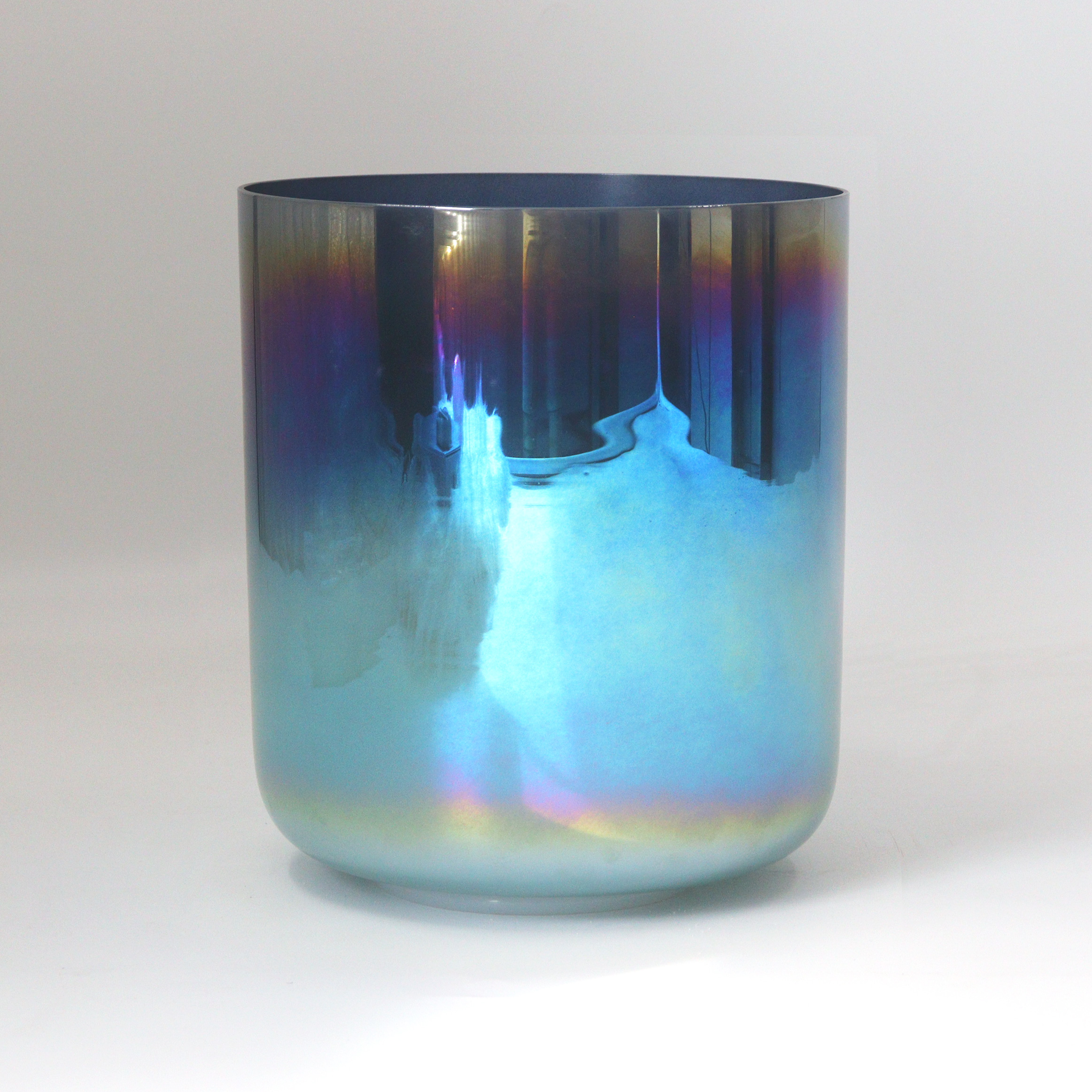 Blue Ⅱ Collection The Glazed Rainbow Iridescent Lacquer Crystal Singing Bowl