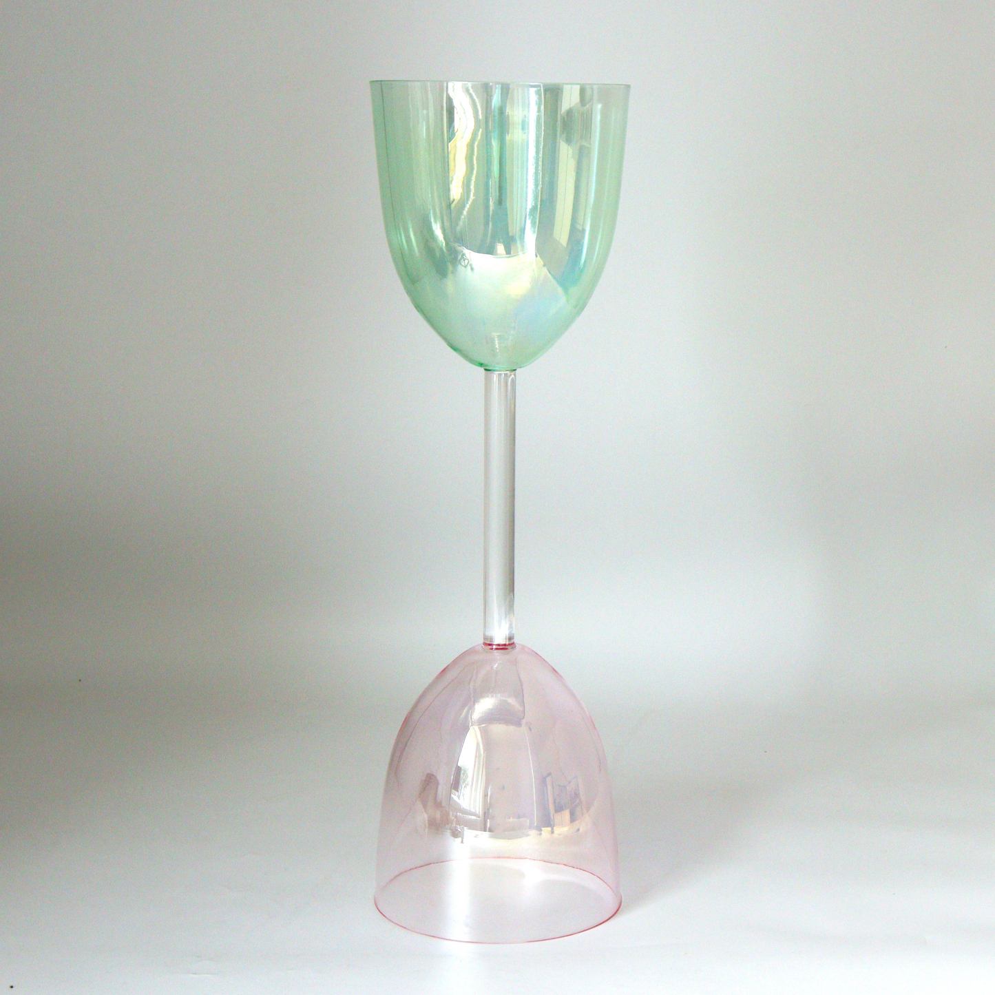 Premium Iridescent Lacquer Double-Headed Handheld Crystal Singing Bowl (Practitioner)