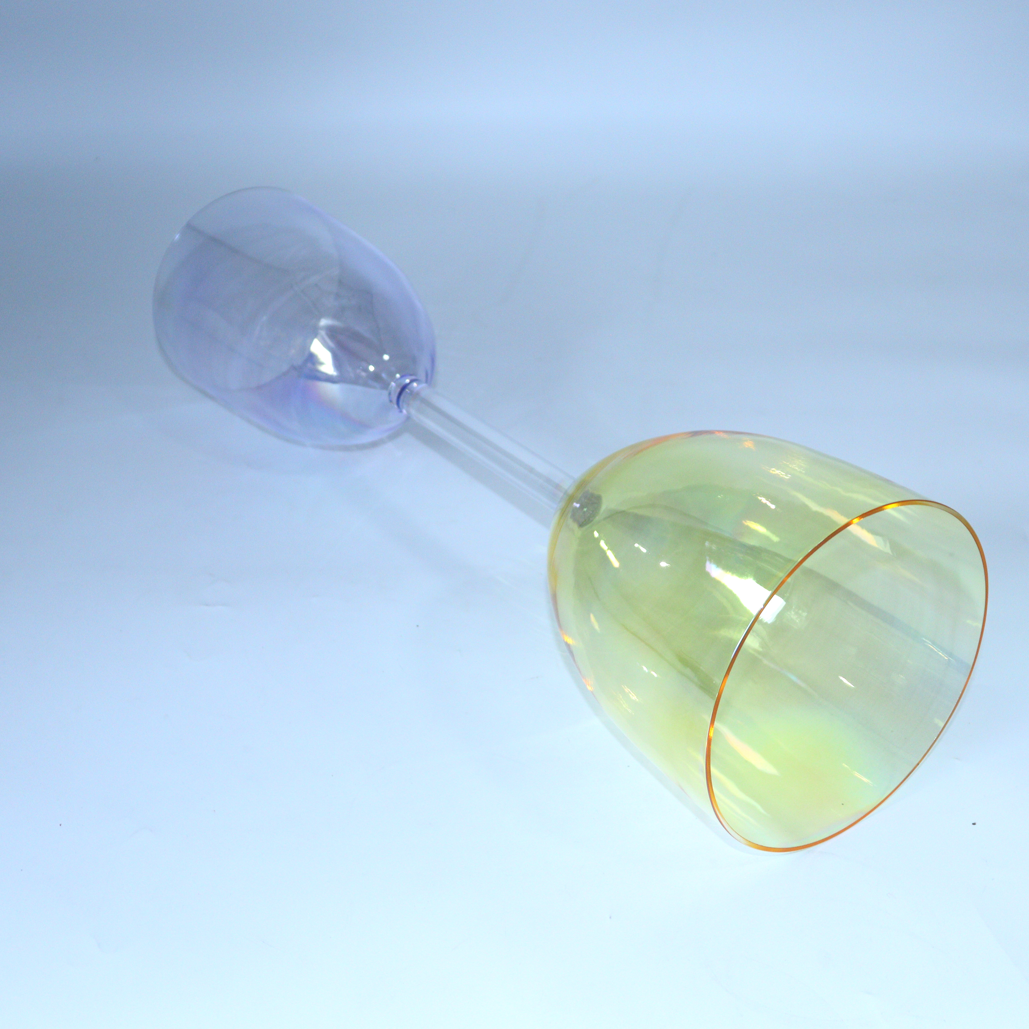 Premium Iridescent Lacquer Double-Headed Handheld Crystal Singing Bowl (Practitioner)