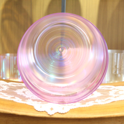Iridescent Cherry Blossom Pink Crystal Singing Bowl