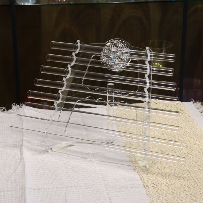 Clear Crystal Harp - Flower of Life