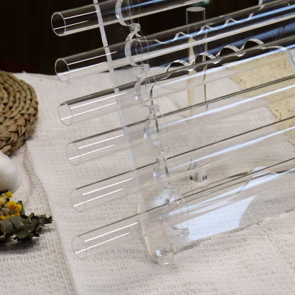 Clear Crystal Harp - Flower of Life