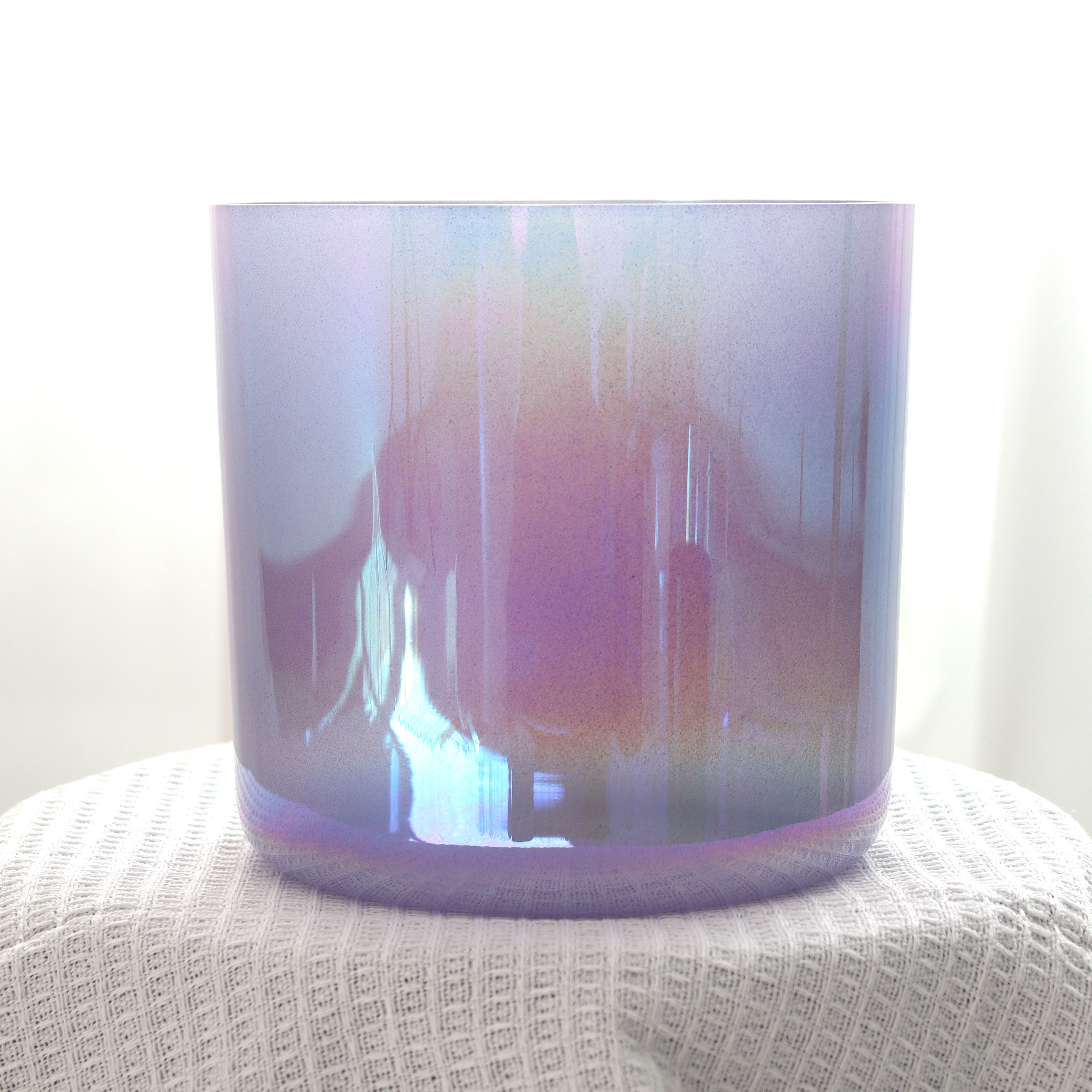 Purple Ⅱ Collection The Glazed Rainbow Iridescent Lacquer Crystal Singing Bowl