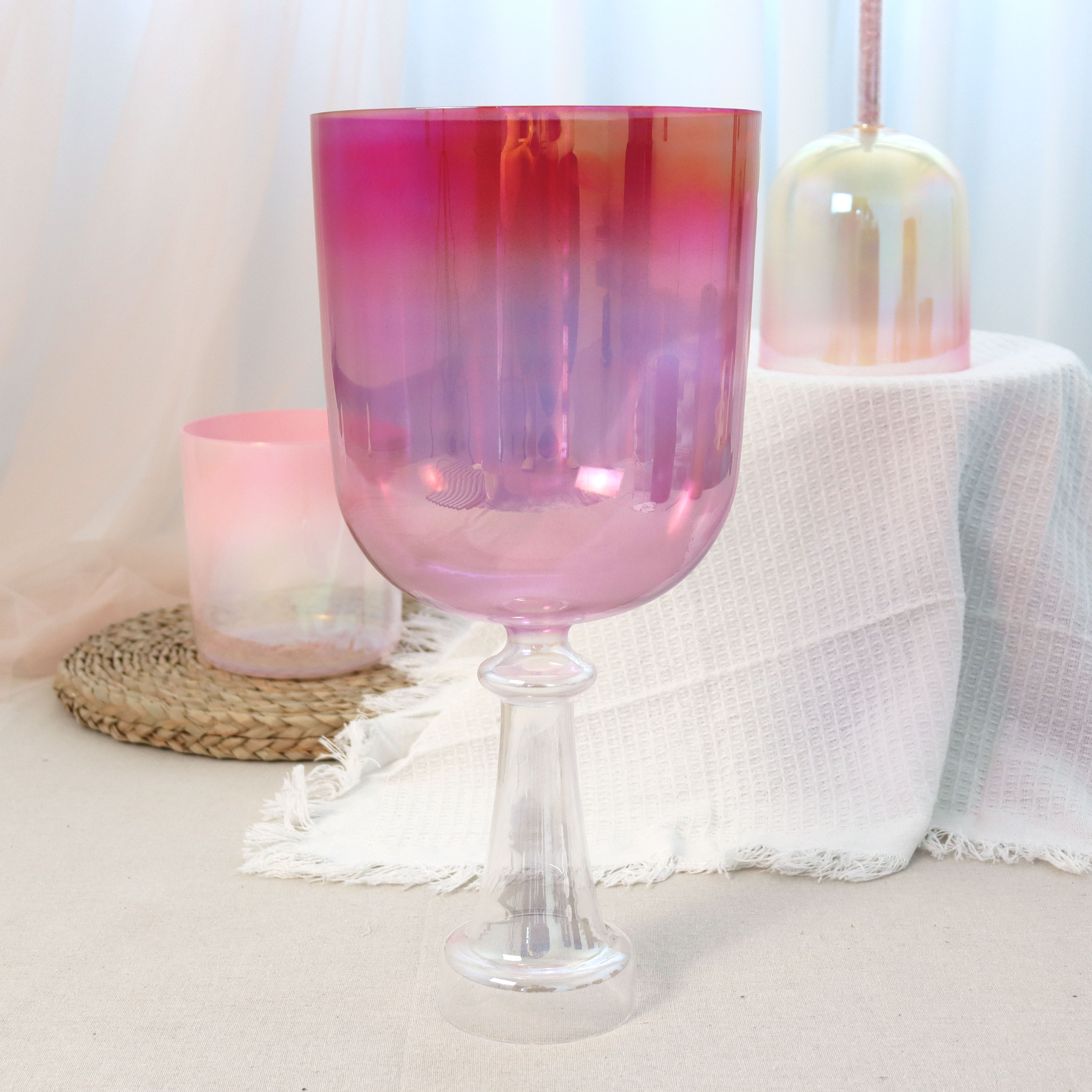 Premium Handcrafted Chalice Collection Crystal singing bowl