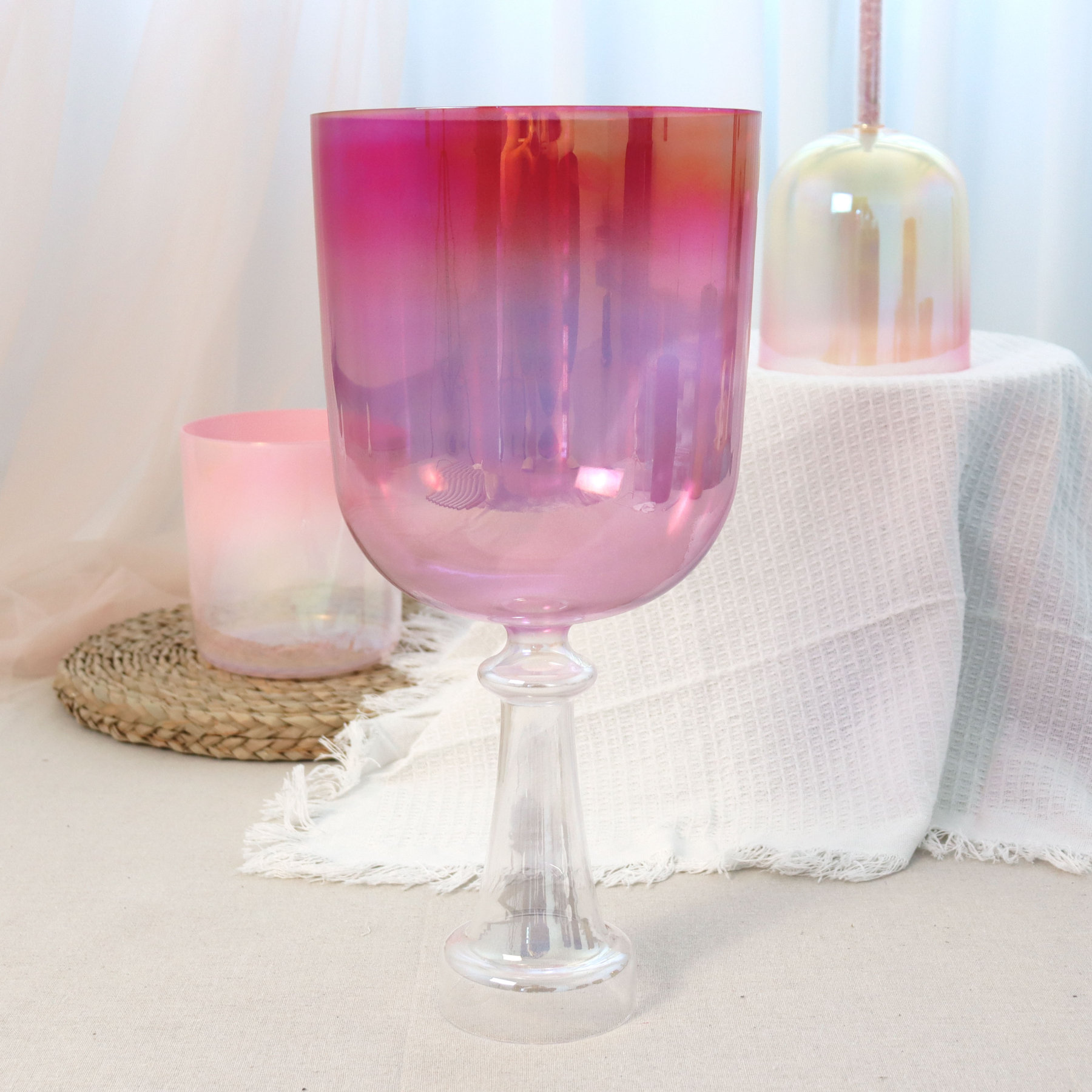 Premium Handcrafted Chalice Collection Crystal singing bowl